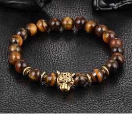 Antieke Boeddha Luipaard armband