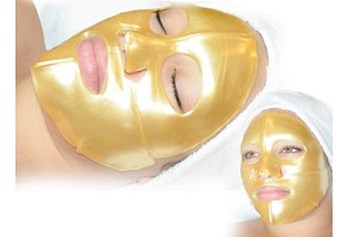 2 Gouden collageen gezichtsmaskers 