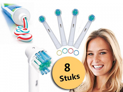 8 opzetborsteltjes voor je Oral-B elektrische tandenborstel!